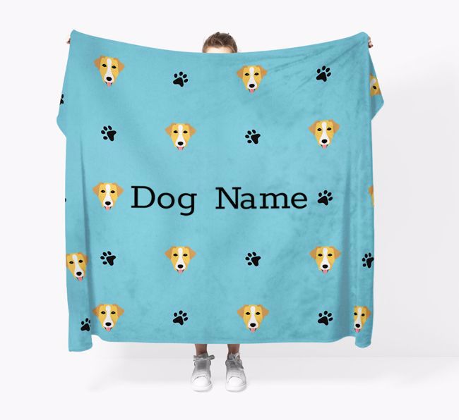 'Paw Pattern' - Personalised {breedFullName} Blanket